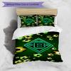3pcs Duvet Cover Set (1*Duvet Cover + 2*Pillowcase, Without Core), Borussia Monchengladbach Print Bedding Set, Bedroom Decor, All‑Season, Birthday Gif