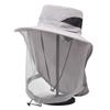 Outdoor Vispet Anti Muggen Insecten Hoed Vispet Insectennet Hoofdbeschermer Campinghoeden Vispet