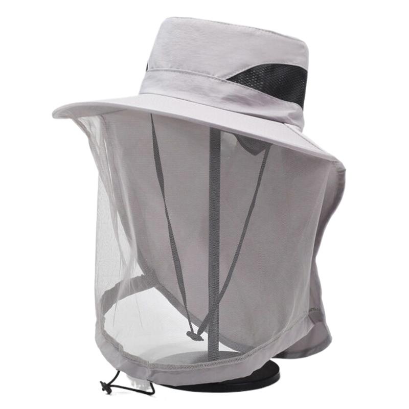 Новая уличная рыболовная кепка Антимоскитная шляпа от насекомых Рыболовная шляпа Сетка от насекомых Головная сетка Защита лица Кемпинговые шляпы Рыболовная кепка