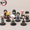 10CM Demon Slayer Kamado Tanjirou Nezuko Agatsuma Zenitsu Action Figure Cute Anime Model PVC Statue Collectible Toys Gifts