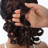 Big Wave Drawstring Ponytail Hairpiece Synthetic Hair 10-Strand Braided Design for More Volume, High Elasticity Band for Easy Wear, No Tangles, 