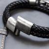 2026 Fashion Multi layered Stainless Steel Charm Viking Leather Bracelet Men's Woven Bracelet Punk Jewelry Homme Accessories