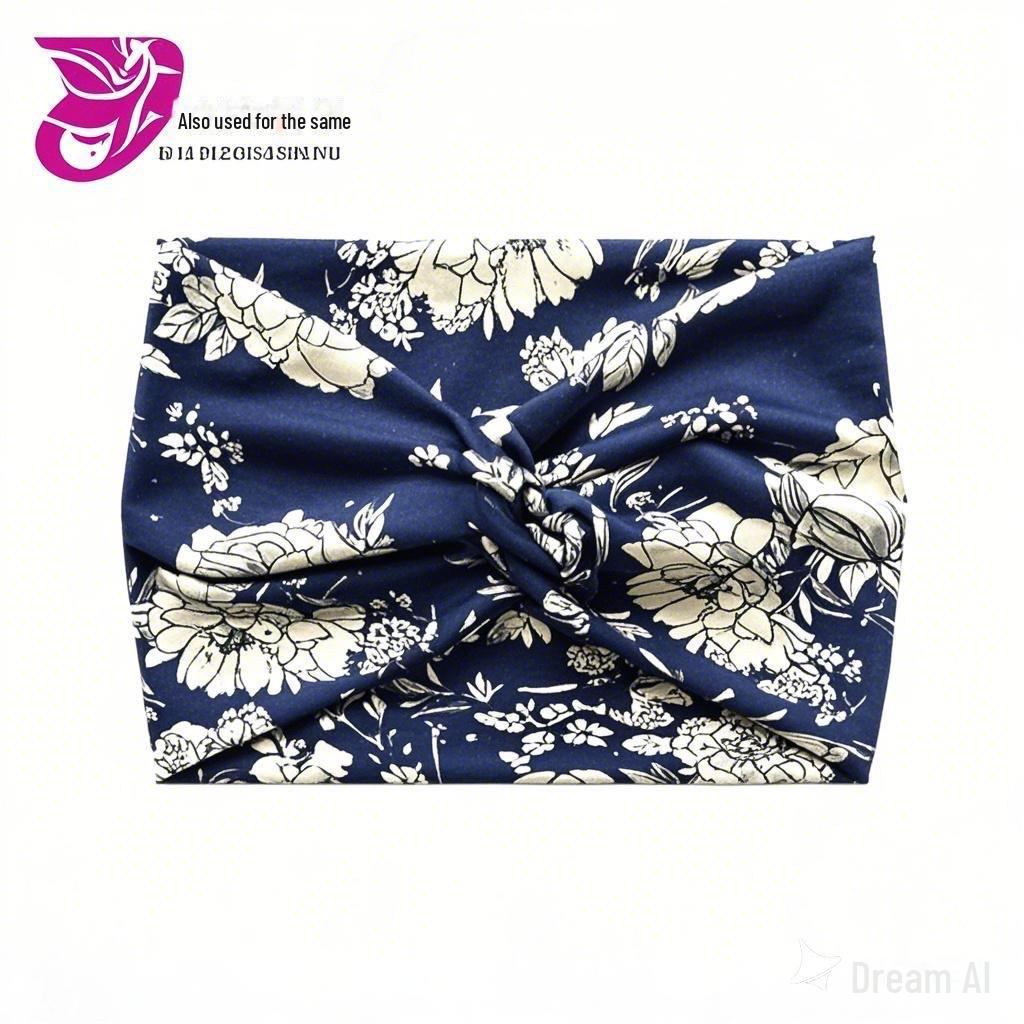 Ultra-Wide Knotted Yoga Headband - Women's Elastic Sports Hair Accessory