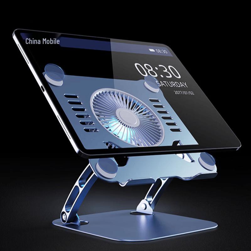 OLOEY Metal Adjustable Folding Double Laptop Stand