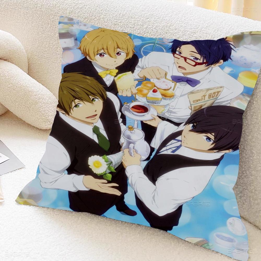 

Anime Free Cushion Cover Decorative Pillow Sofa Home Decor Case Pillow Cases 16x16Inch