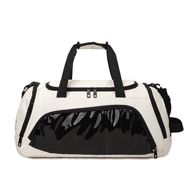 

Leisure Travel Bag Women s Texture Sports Fitness Bag Dry and Wet Separation Training Bag Large Capacity Storage Luggage Bag Men белый