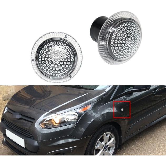 

For 2010 2011 2012 2013 2014 2015 2016 2017 2018 2019 2020 2021 Ford Transit Connect Side Fender Marker Repeater Lights housings Smoked Lens Clear housing