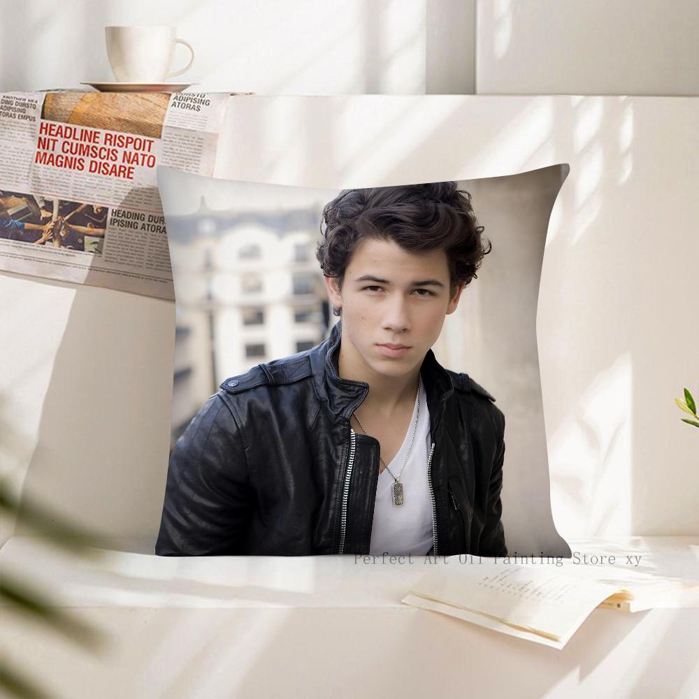 Band J-JONAS B-BROTHERS Pillow Case Square Pillow Cushion Cover Bedroom Sofa Room Decoration Casual Pillow Cover