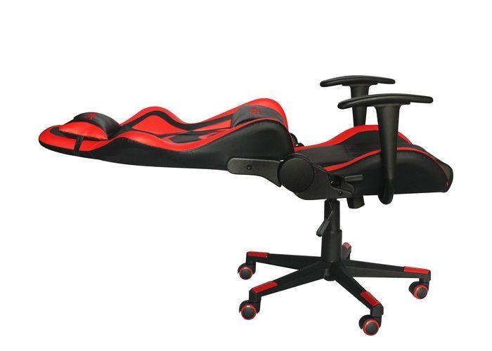 Chaise de bureau - fauteuil de bureau Marvo - CH-106RD - Chaise de Jeu, Cuir synthetique, 57 x 50 x 139 cm