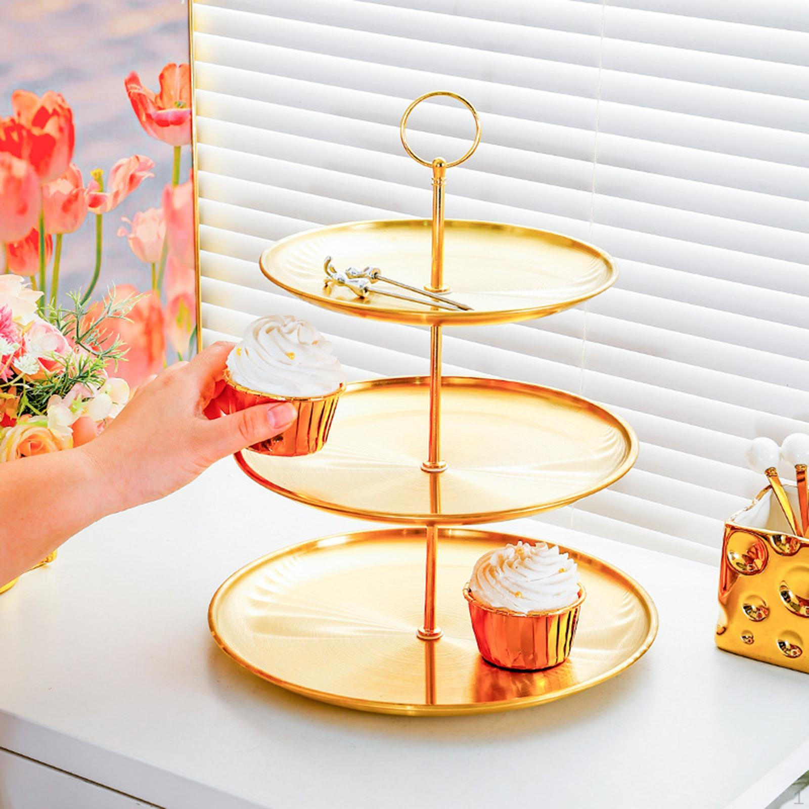 

Подставка для торта Фруктовая тарелка Кекс Многоярусный держатель Тарелки Демонстрация десертов 3 layer
