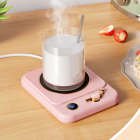 Heating Coaster Electric Coffee Cup Warmer Digital Display Intelligent Temperature Control Automatic Power-Off Mug Heater