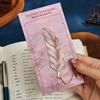 Gilded Vein Feather Metal Bookmark Metal Leaf Feather Retro Bookmark  Student Gifts
