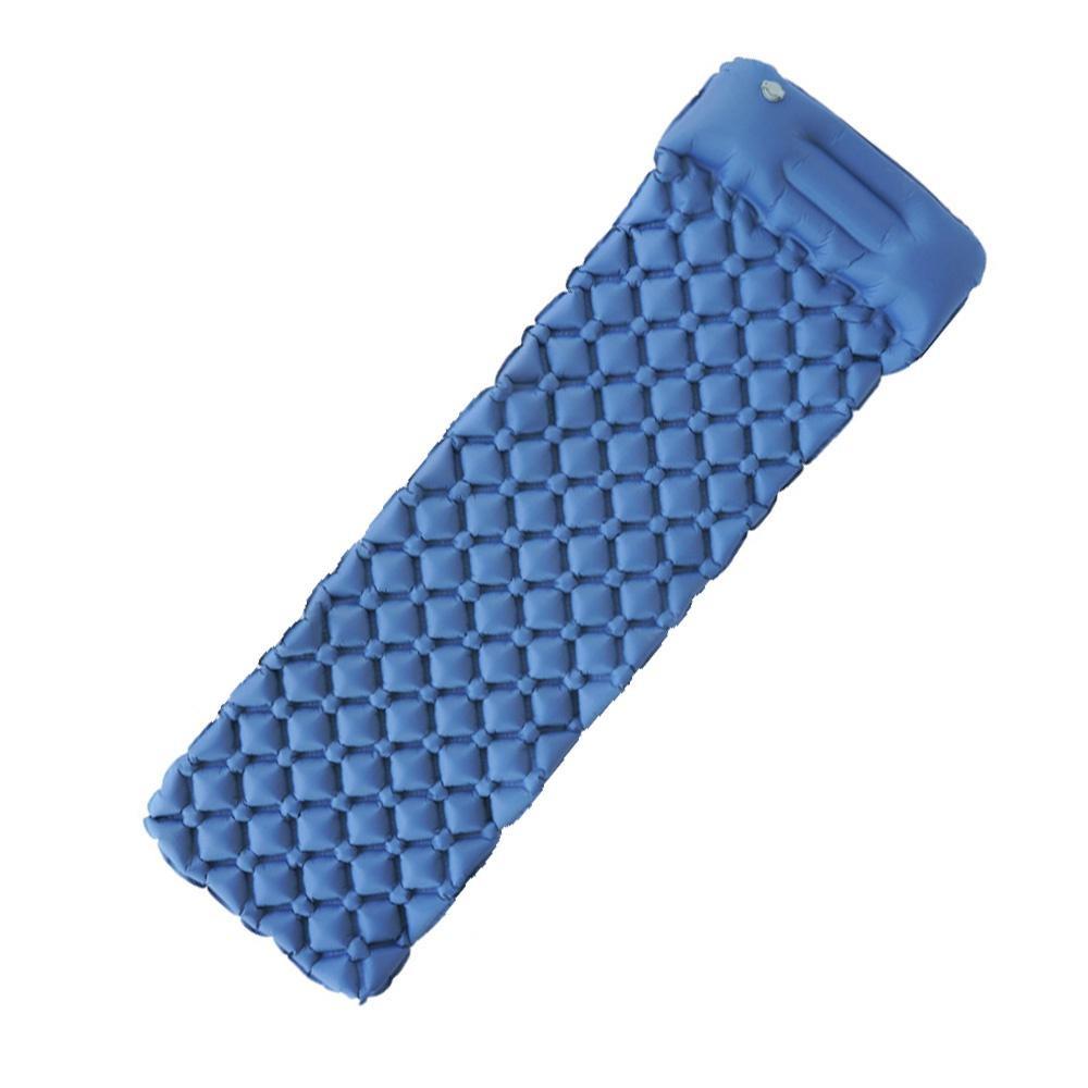 Outdoor Sleeping Pad Camping Inflatable Mattress with Pillows Travel Mat Folding Bed Ultralight Air Cushion Hiking Trekking.