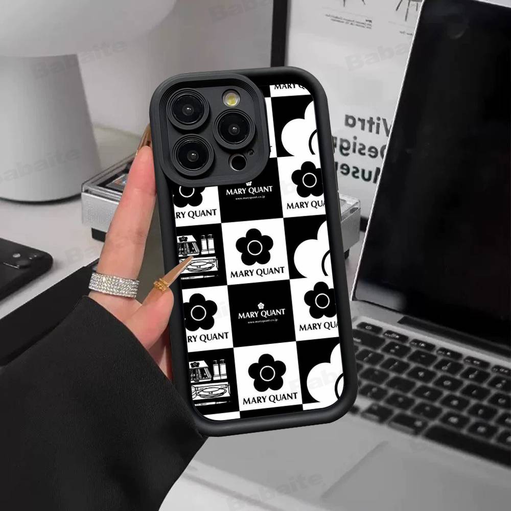 Fashion Brand Q-Quant Mary Silicone Soft Phone Case For IPhone 17 16 14 13 12 11 15 Pro Max Plus Air Cover