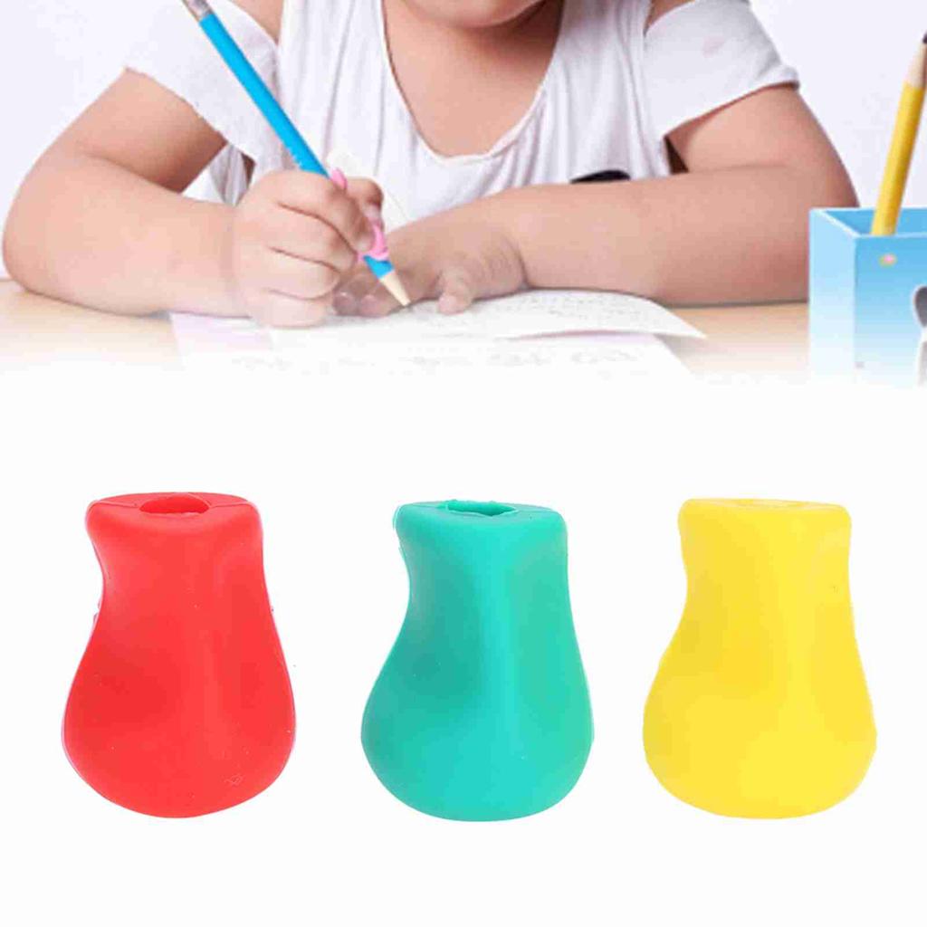 10pcs Silicone Pencil Writing Holder Ergonomic Pen Writing Aid Tool for Children Students