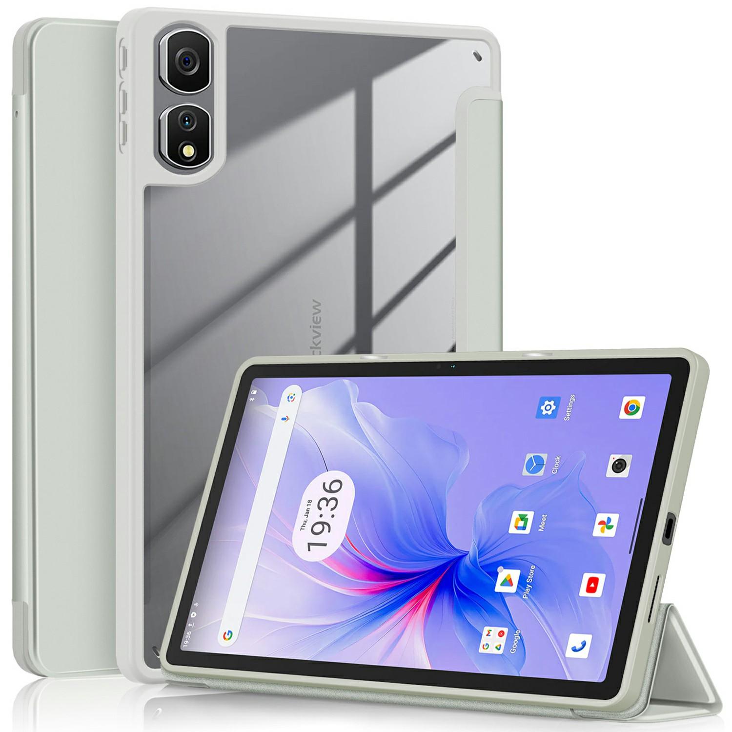 

Для чехла Blackview Tab 16 Pro Автоматический сон/пробуждение PU кожаный откидной чехол для планшета Тройная подставка Grey