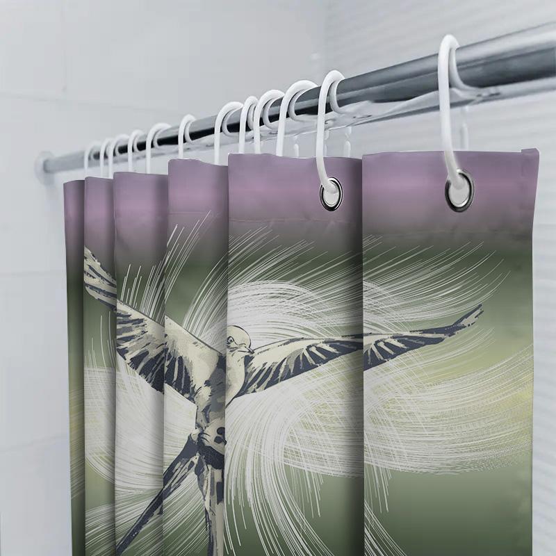 Seashell Shower Curtain Bathing Room Decor Waterproof Fabric Printing 3D Print Bathroom Decorations Home Textile (Mixed Colors)