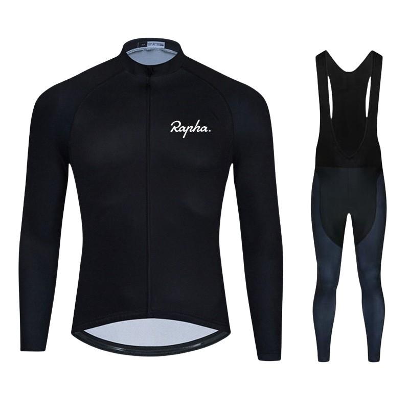 Long Sleeve Cycling Jersey Set Unisex Mountain Road Bike Quick Dry Sportswear