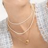Ahndronico Link Pearl Chain Necklace