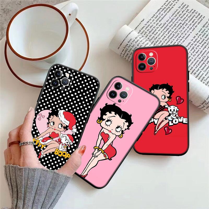 TR6 B-Bettys Art B-Boops New High-End Shell Phone Case for Redmi Note 13 14 Pro+ Plus A3 A3X 13X 13C 13R 14S 14C 14R