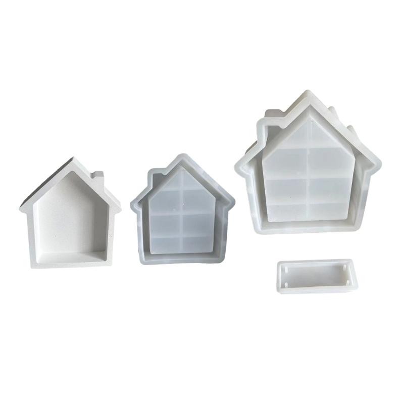 Decorative House Shape Silicone Molds Resin Crafting Tool Silicone Ornament Moulds Silicone Texture Perfect for Crafting