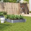 Planting Box Gray 100x100 cm Solid Pine Wood