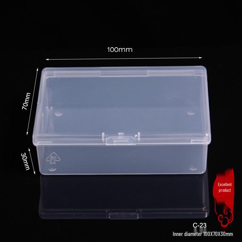 Large PP Transparent Plastic Storage Box for Tools, Fishing Gear, Stationery, and Jewelry