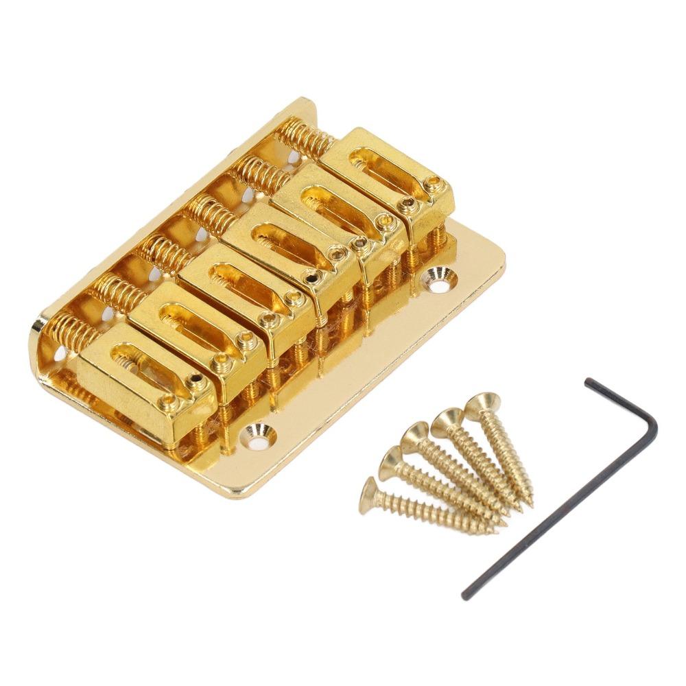 6 String Guitar Saddle Bridge Gold/Black/Silver Electric Guitar Parts Electric Guitar