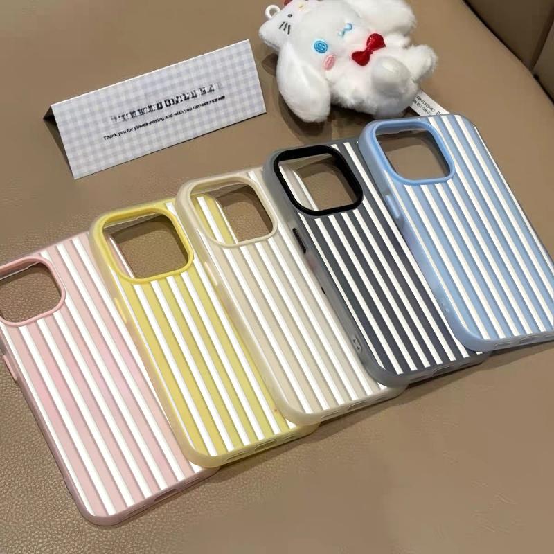 Simple Stripes Design Case For Google Pixel 10 5G 8A 7A 9 Pro XL 7 8 Pro 2 in 1 Matte Candy Color Cover