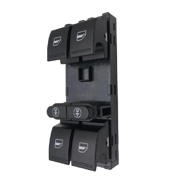 for VW Sharan Touran Touareg Seat Alhambra Car Regulator Window Control Main Switch Front left 10 PIN 7P6959857 Repair Kits 