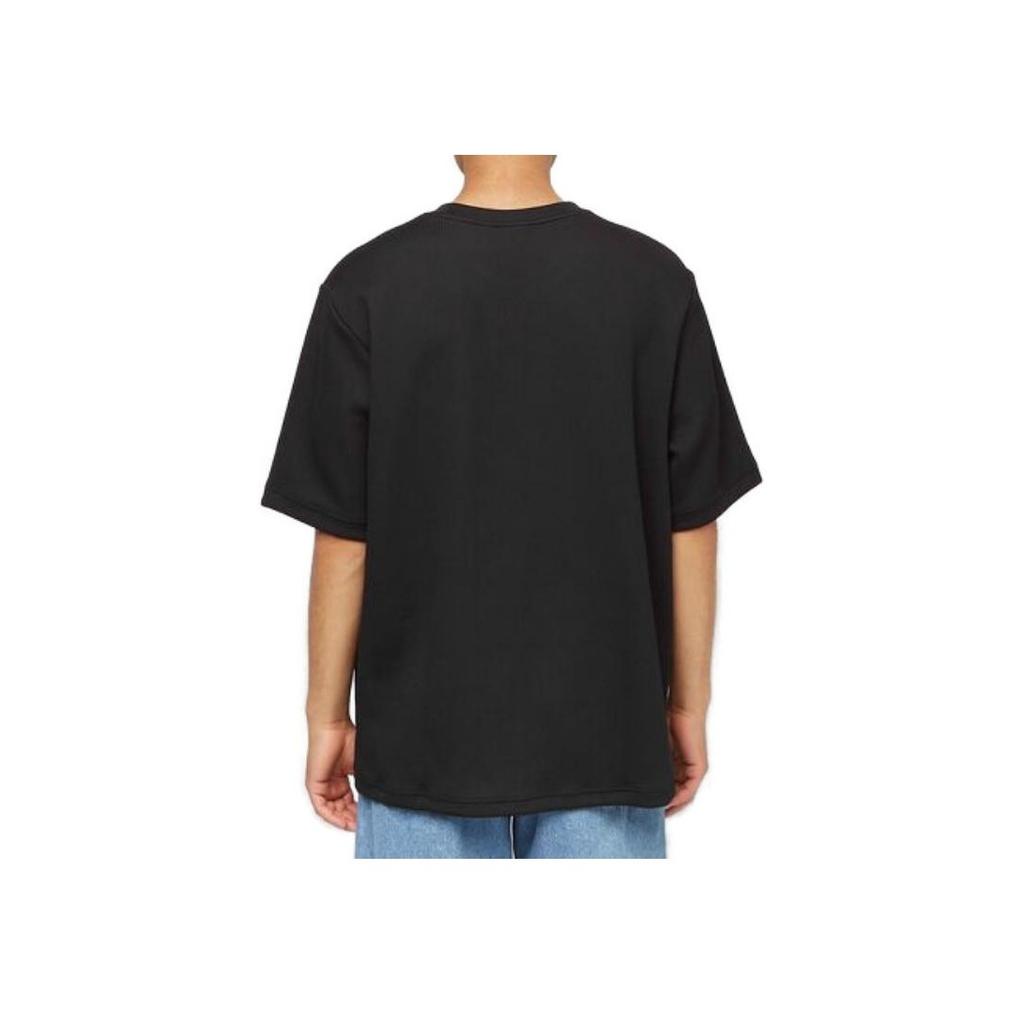 Adidas Originals Trefoil Solid Logo Breathable Crew Neck Short Sleeve T-Shirt Men Tops Black HC4607