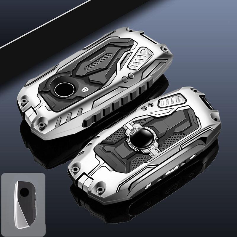 Key Fob Cover Zinc Alloy Key Case Fits For Bmw Ix Im I5 M60 X5 X7 X6 Ix I7 Remote Car Key Shell Protection