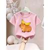 European Sizes Summer Kids' Clothing Cotton Short Sleeve, Comfortable and Stylish Short Sleeve Suitable for Daily Wear, Birthday Gift