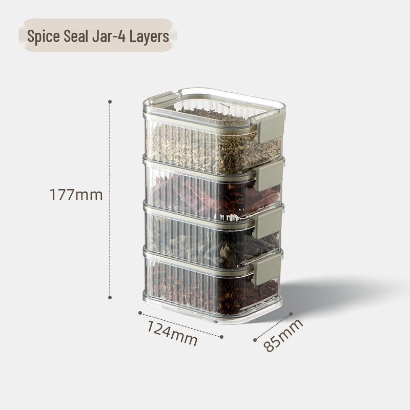 Custom Sealed Food-Grade Storage Jar for Spices, Beans, Nuts, Grains, and Cereals