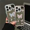 Hollow Butterfly Mirror for Apple 13 Mobile Phone iphone16PROMAX Huawei Honor Xiaomi 14 Mobile Phone Case