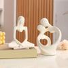 Contemporary Abstract Statue Decorative Resin Art Sculpture For Office Desk Bookshelfs And Modern Interior Designs Accent