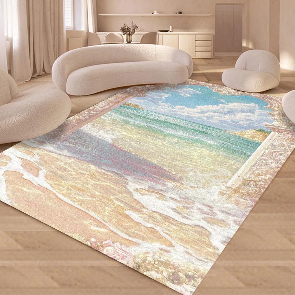 Dream Castle Garden Carpet Rug for Home Living Room Bedroom Sofa Doormat Decor,kids Game Area Rug Floor Mat Gift