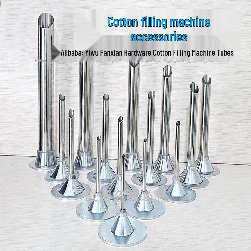Cotton Filling Machine Accessories: Filling Tube, Small Down Nozzle, Horn, Switch, Air Nozzle, Filling Head.