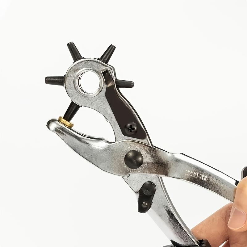9-Inch Belt Punching Tool round Flat Oval Hole Leather Goods Paper DIY Effort-Saving Hole Puncher for Belt Buckle Crafting