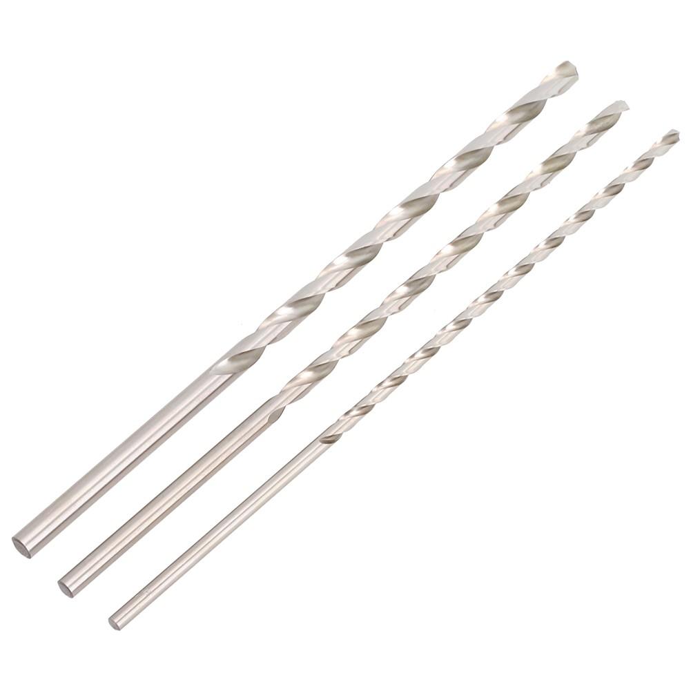 3pcs 30cm Extra-Long Wood Drill Set Spiral Drills Set Diameter 6, 8, 10 X 300mm