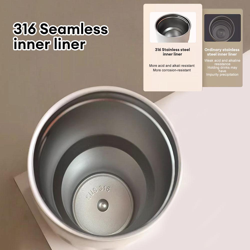 420ml Smart Thermos Bottle LED Temperature Display Coffee Cup 316 Stainless Steel Coffee Tumbler Mug for Camping Christmas Gift