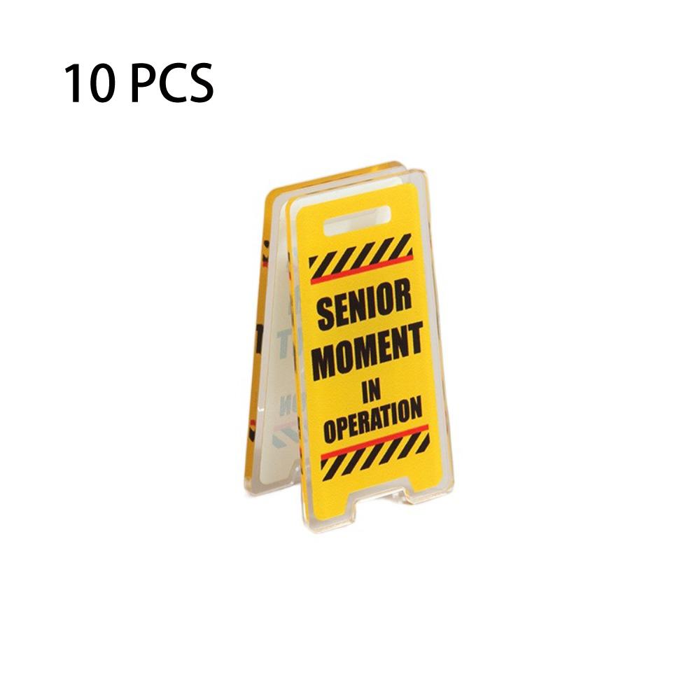 10 PCS I'm Busy Desk Decor Sign Leave Me Alone Desk Accessories Funny Acrylic Desk Sign  Unisex Gift