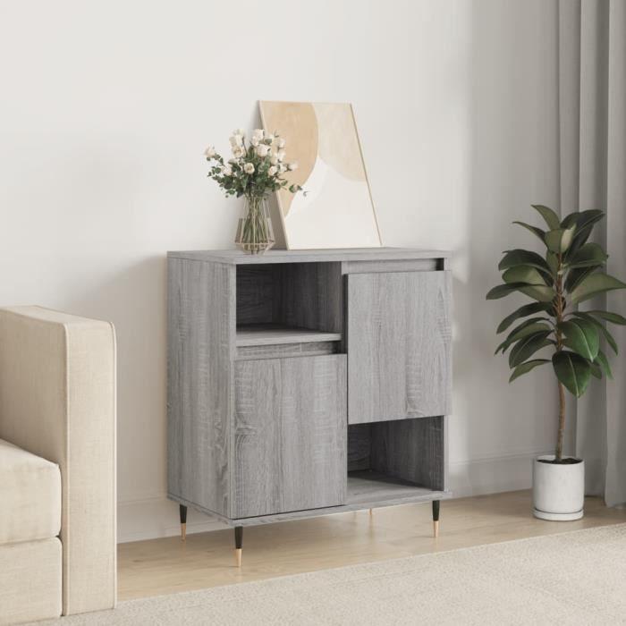 VidaXL Buffet Sonoma gris 60x35x70 cm Bois d'ingénierie 831186