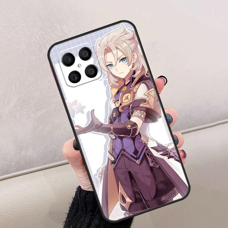 Genshin Impact Albedo For Honor Magic 8 7 5 6 Lite Case For Honor 200 400 Pro X9d X9c X9b X9a X8c X8b 70 90 Win RT