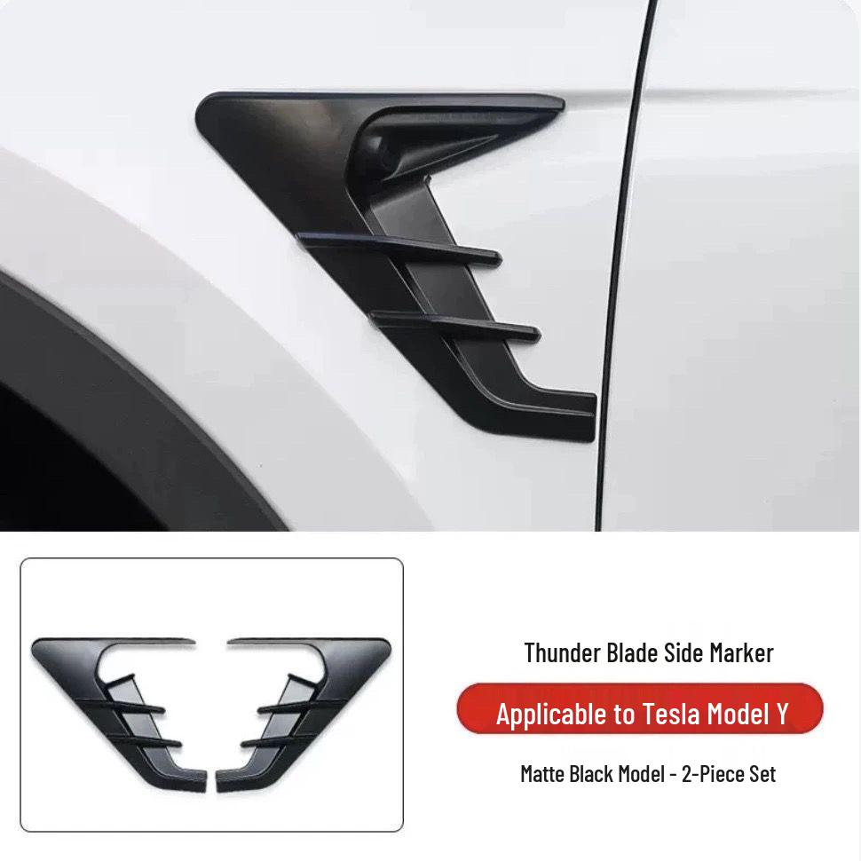 Tesla Model Y/3 Side Camera Fender Emblem Accessories Fender Decoration for Model 3/Y (17-25)