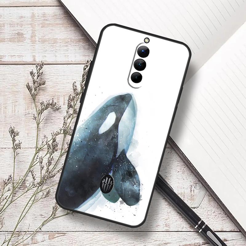 Orcas Whale Case For ZTE Nubia Red Magic 10S 9S 8S 8 9 10 Pro Plus 6 7 6S 7S Pro RedMagic 10 Air Cover