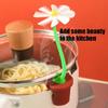 Multipurpose Silicones Pot Cover Lifter Prevents Food Overflow Dishwasher Safe Kitchen Tool Daisy Flower Shape