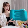 Portable Inflatable Travel Pillow: Lumbar Support, Office Backrest, Outdoor Sleeping Aid.