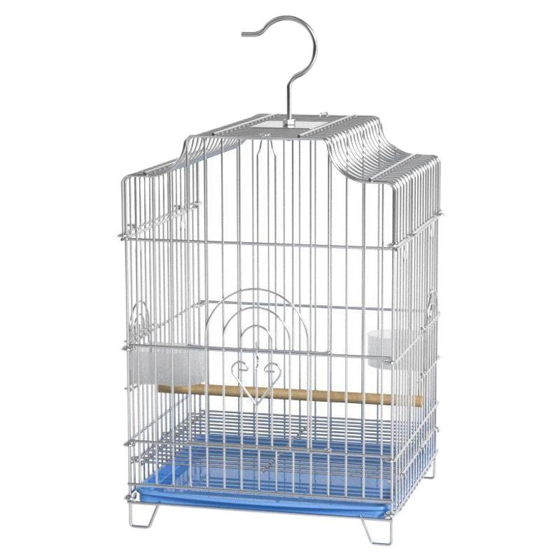 Starling Special Rustproof Electroplated Extra Large Bird Cage for Cockatiels, Parrots, Pigeons - Tiger Skin Design.