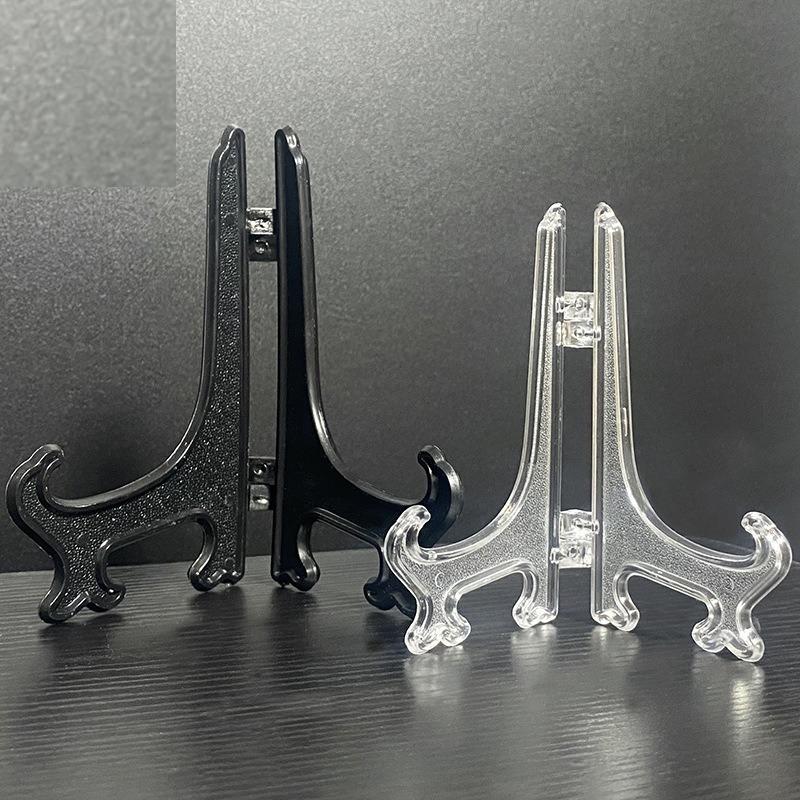 10Pcs Plastic Clear Easels Plate Holders Display Stand Stander Picture Frame Photo Tools